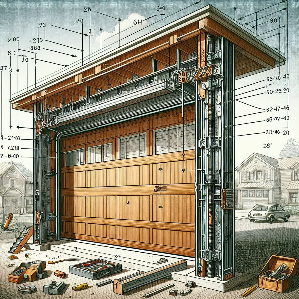 showing the structure and alignment of a Garage Door jamb